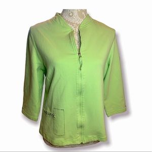 Modern Curves vintage cotton zip up sweater